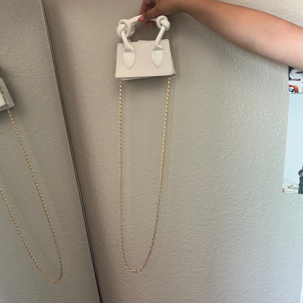 Mini White Chain Purse